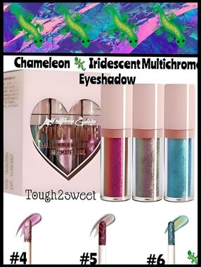 🆕CHAMELEON IRIDESCENT MULTICHROME HIGH PIGMENT EYESHADOW SET OF 3~ #4, #5 & #6